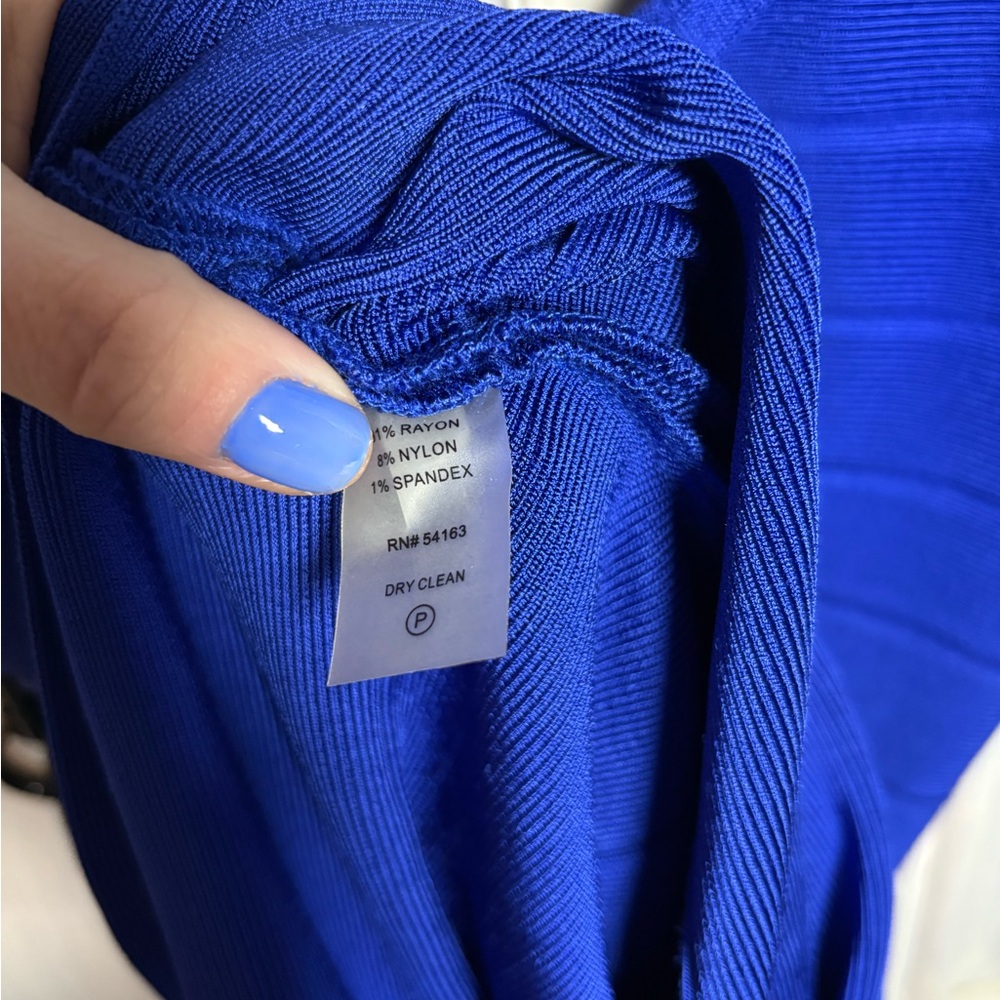 Calvin Klein‎ Royal Blue Sleeveless Bandage Dress Cocktail Stylish Flattering - Picture 9 of 9